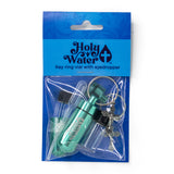 Catholic Holy Water Bottle Keychain Kit - Turquoise
