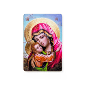 Virgin of Loving Kindness - Wooden Icon with Magnet and Stand