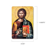 Jesus King of the Universe - Wooden Icon with Magnet and Stand