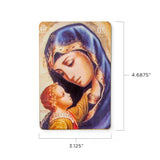 Virgin of Tenderness - Wooden Icon with Magnet and Stand