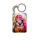Virgin of Living Kindness - Wooden Icon Keychain