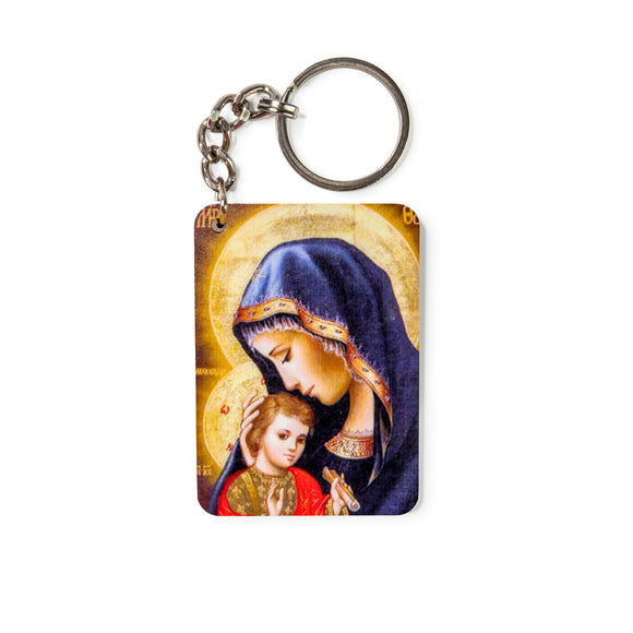 Our Lady of Perpetual Help - Wooden Icon Keychain