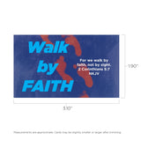 Children's Pass Along Scripture Cards - Walk by Faith, Pack of 25 - With Stand