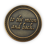 Back: "to the moon and back."