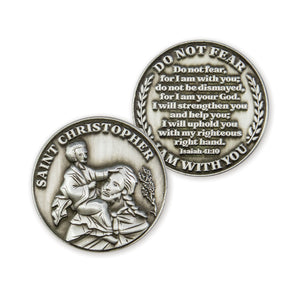 St Christopher, Patron Saint of Travelers, Love Expression Coin