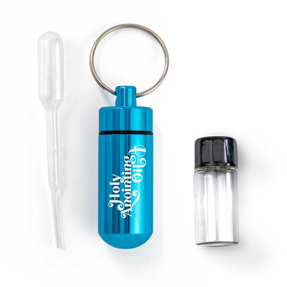 Anointing Oil Bottle Accessory Kit - Aqua