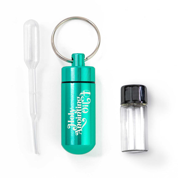 Anointing Oil Bottle Accessory Kit - Turquoise