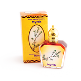 bottle of myrrh anointing oil with box