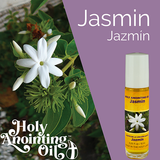 Jasmin Anointing Oil from Israel, Deluxe Gift Box Set - Silver