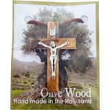 Olive Wood Crucifix Necklace packaging