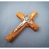 Saint Benedict 4.75" Wall Cross - Medium angle view