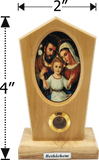 Holy Family Icon Olive Wood Stand dimensions