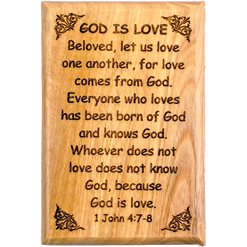 Bible Verse Fridge Magnets, God is Love - 1 John 4:7-8, 1.6