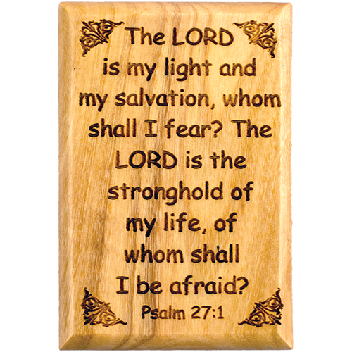 Bible Verse Fridge Magnets, Lord is my Light - Psalm 27:1, 1.6
