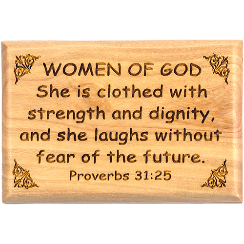 Bible Verse Fridge Magnets, Women of God - Proverbs 31:25, 1.6