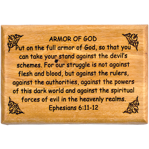 Bible Verse Fridge Magnets, Armor of God - Ephesians 6:11-12, 1.6