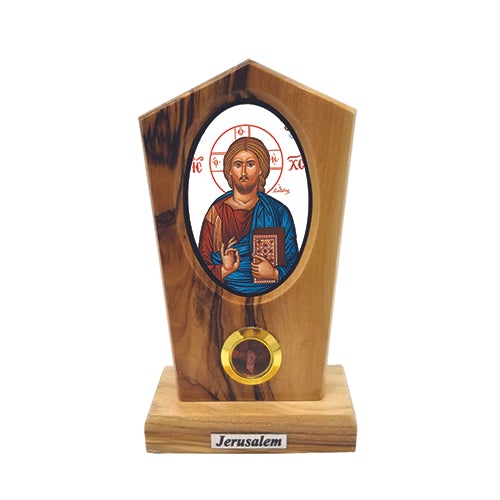 Jesus King of the Universe (Byzantine) Olive Wood Icon Plaque