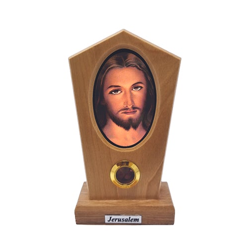 Divine Mercy of Jesus (Portrait) Olive Wood Icon Plaque