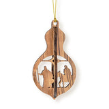 The Journey of Mary & Joseph, 3D Olive Wood Christmas Ornament