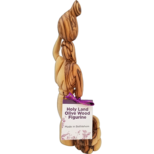 Holy Land Olive Wood Statue - Woman at the Well, 9