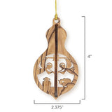 Angels & Shepherds, 3D Olive Wood Christmas Ornament