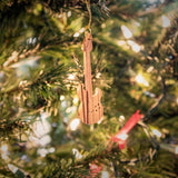 Electric Guitar Christmas Ornament, Holy Land Olive Wood