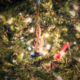 Treble Clef Christmas Ornament, Holy Land Olive Wood