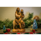 Olive Wood Flight to Egypt on the mantle
