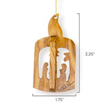 Candle Nativity, 3D Olive Wood Christmas Ornament