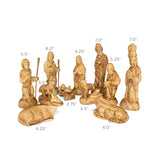 Holy Land Olive Wood Nativity with Large Stable and Detailed Figurines