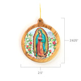 Thick Round Icon Ornament – Our Lady of Guadalupe