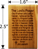 The Lord's Prayer Olive Wood Magnet dimensions