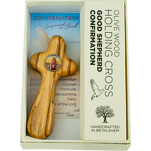 Good Shepherd Confirmation - Medium Deluxe Comfort Cross in Gift Box