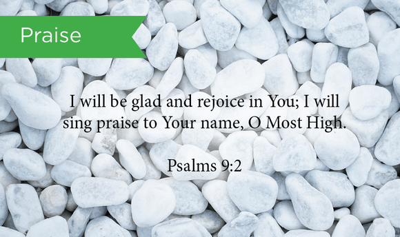 Praise, Psalms 9:2, Pass Along Scripture Cards, Pack 25