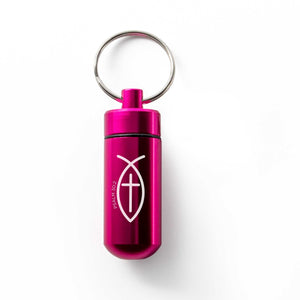 Keychain Pill Capsule - Pink