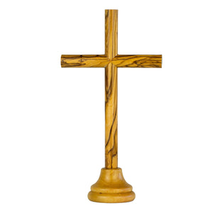 7" Olive Wood Standing Cross