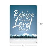 Rejoice in the Lord Always - Philippians 4:4 - Scripture Magnet
