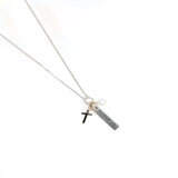 I Can Do All, Sterling Silver Scripture Cross Necklace