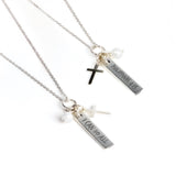I Can Do All, Sterling Silver Scripture Cross Necklace