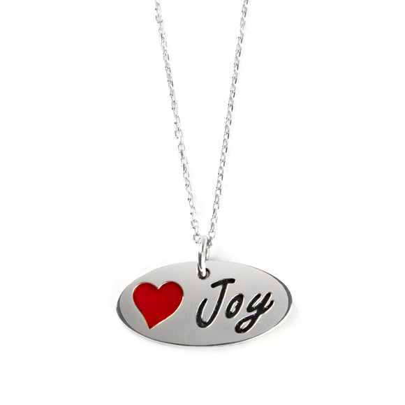 Written on my Heart - Joy Sterling Silver Pendant